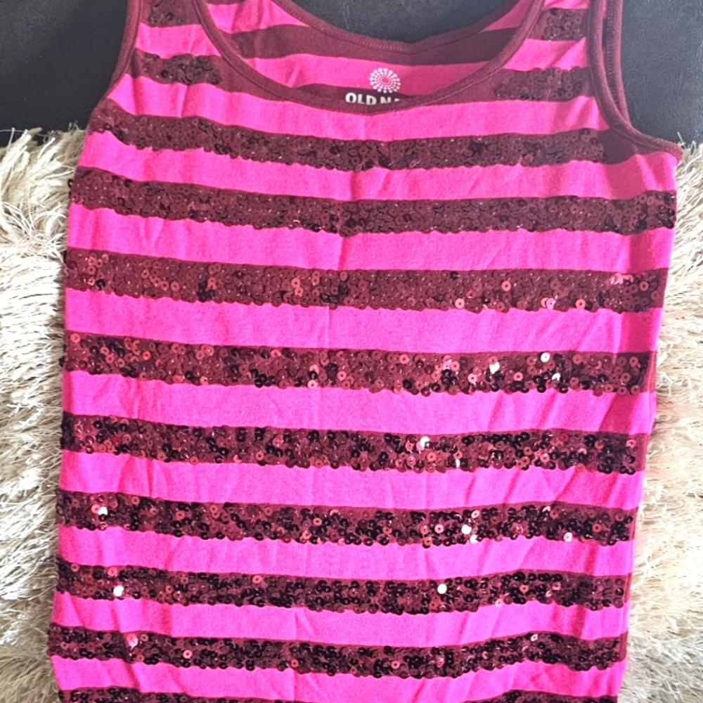 Old navy sequins striped top